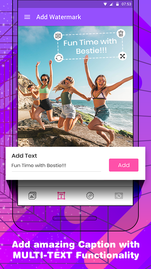 Text on Photos with Logo, Emoji & Stickers: Logext