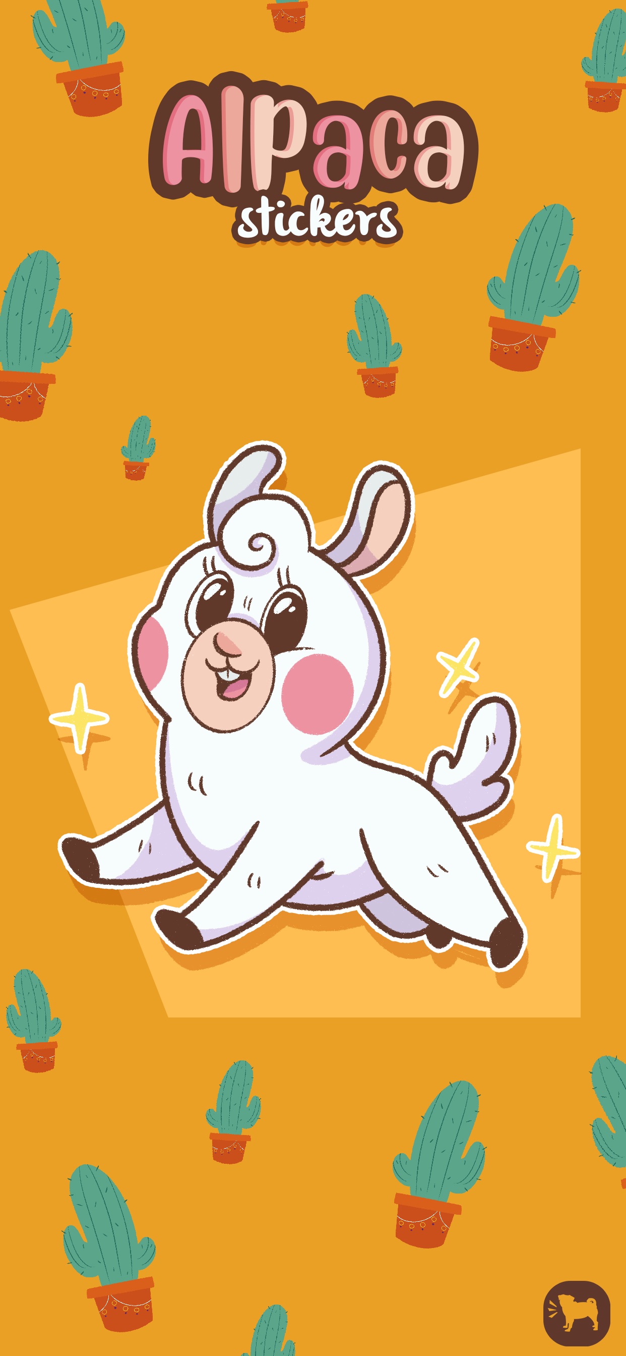 Alpaca Stickers - Emoji Llama