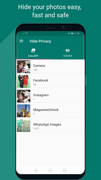 Hide photos with Hide Privacy