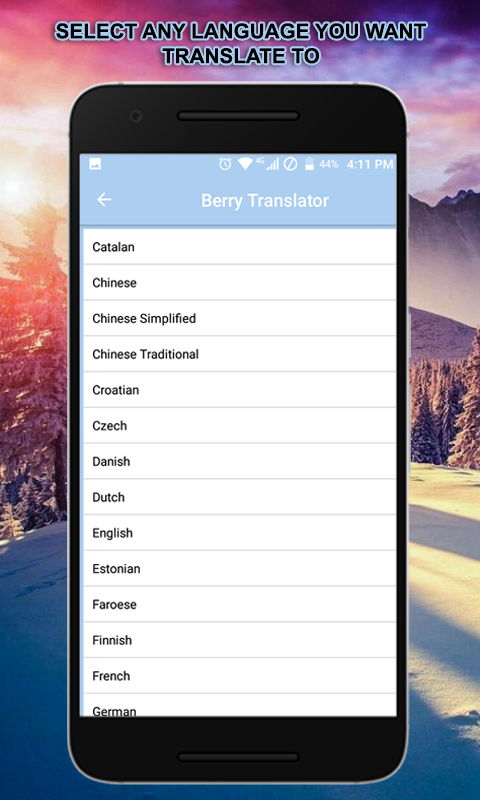 Language Translator  – text & voice translator app