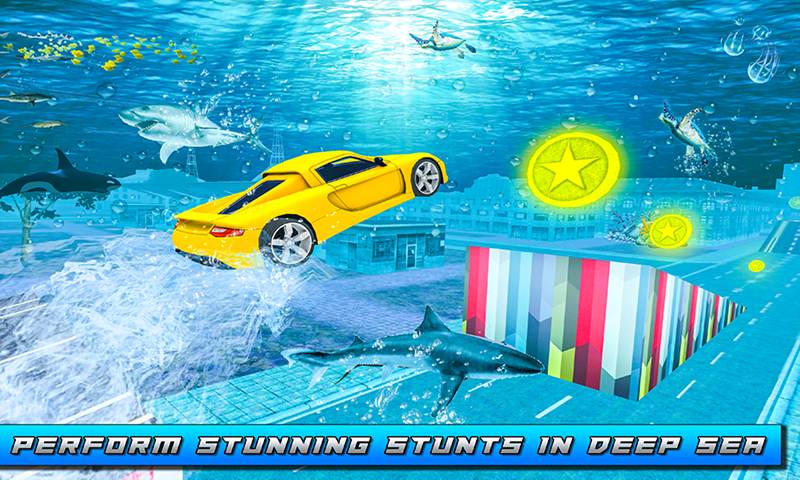 Underwater City Ultimate Flying Car Stunt
