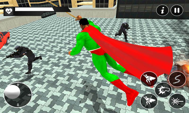 Black Hero Super Rope Man Crime Battle