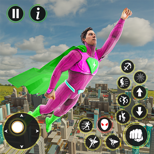 Black Hero Super Rope Man Crime Battle