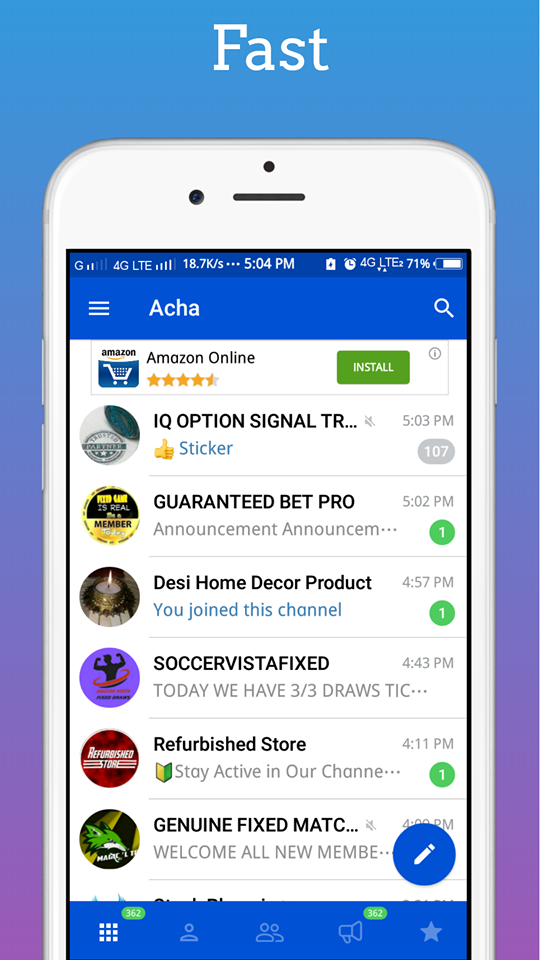 Acha : Free Messaging App