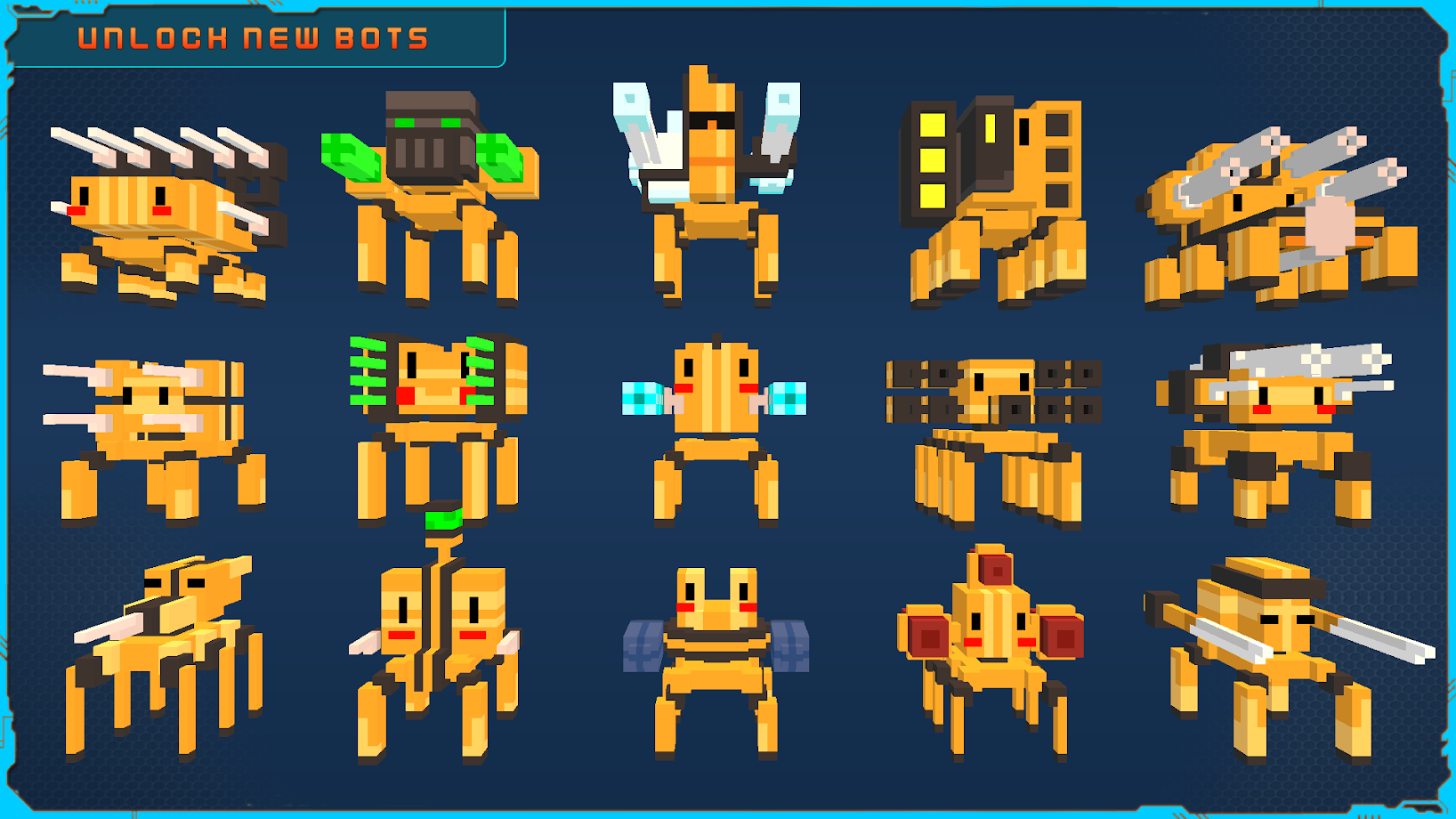 Blocky Bot Shooter - Twin Stick Endless Arcade