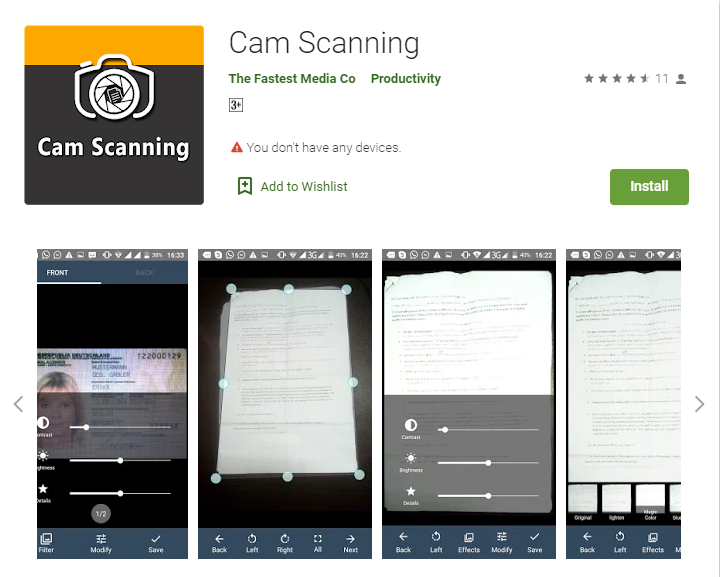 Cam Scanning