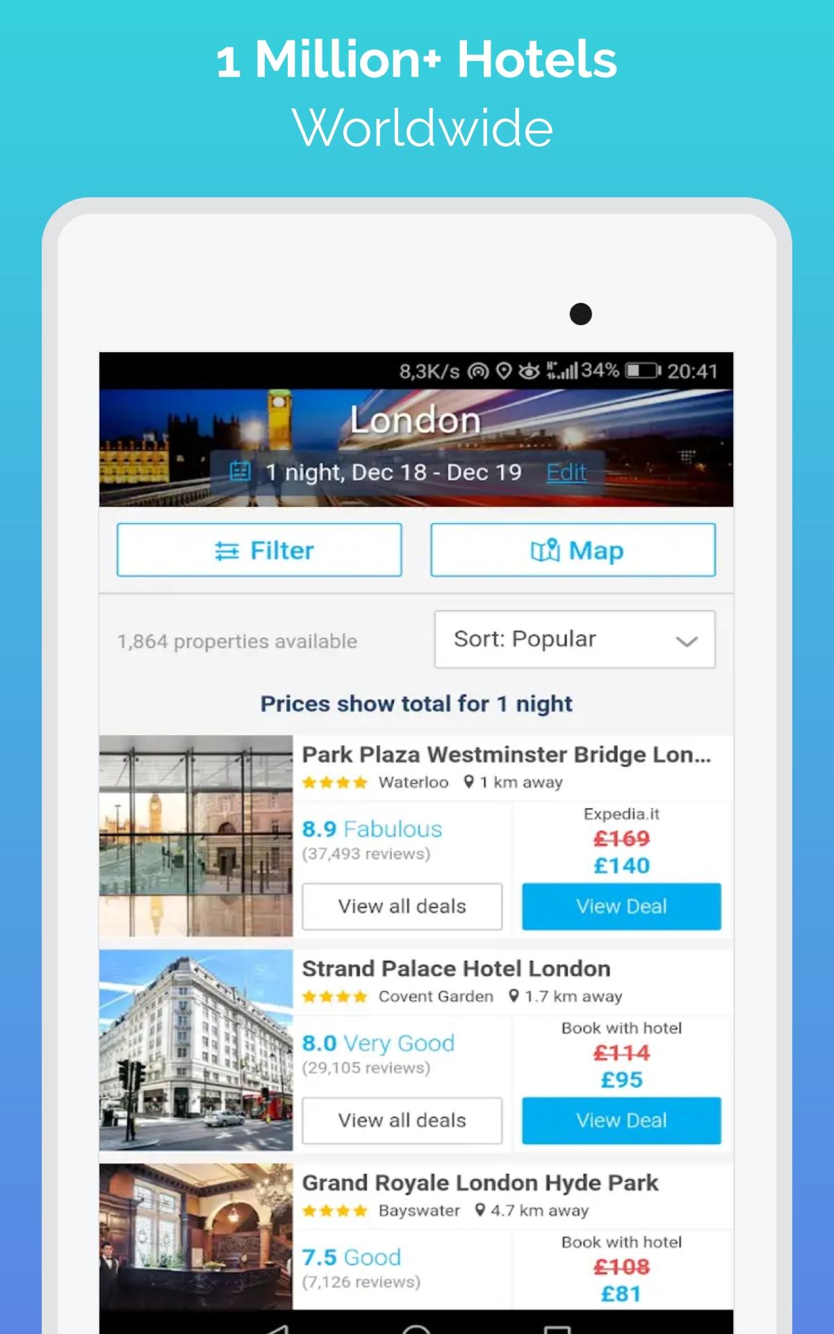 Hotel Booking app - Cheap Hotels Finder