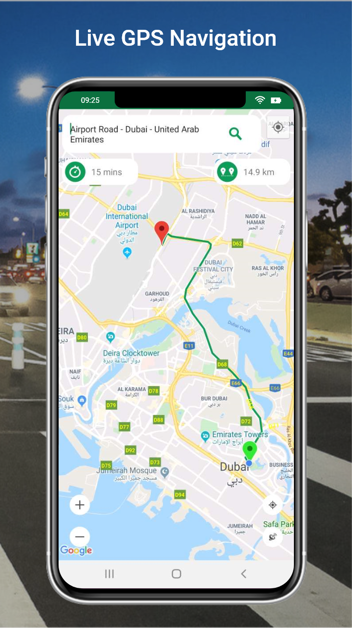 live GPS Satellite Map, Navigation & Direction