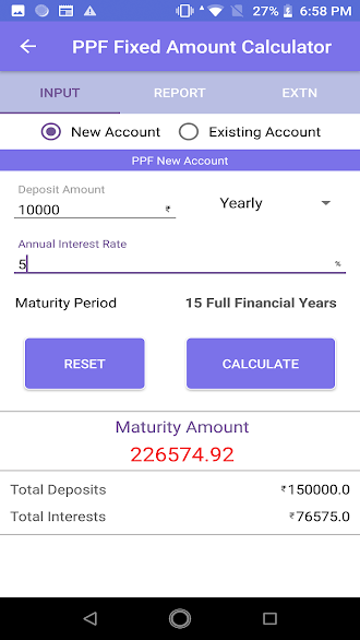 PPF (Public Provident Fund) calculator