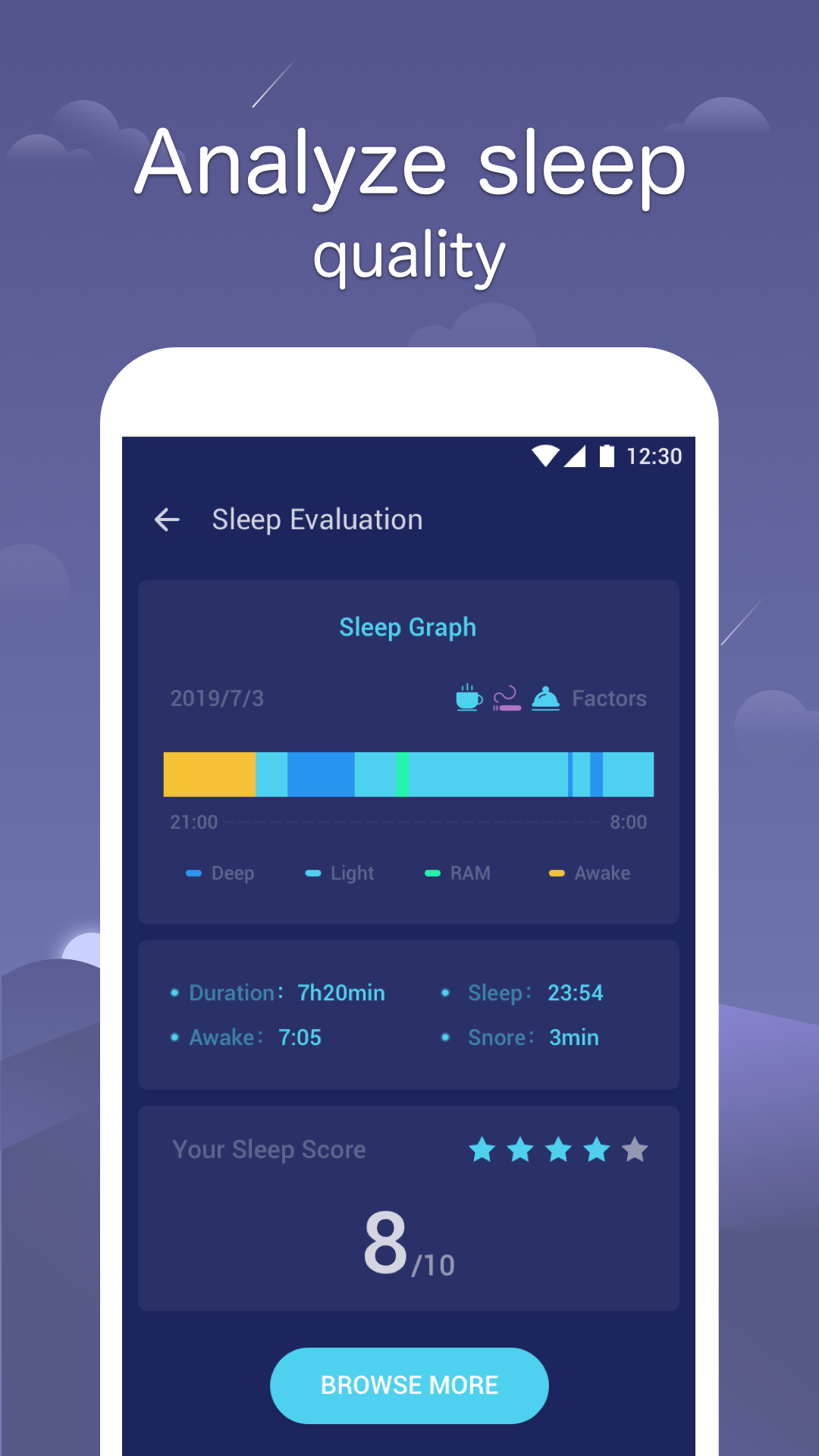 Sleep Monitor: Sleep Cycle Track, Analysis, Music
