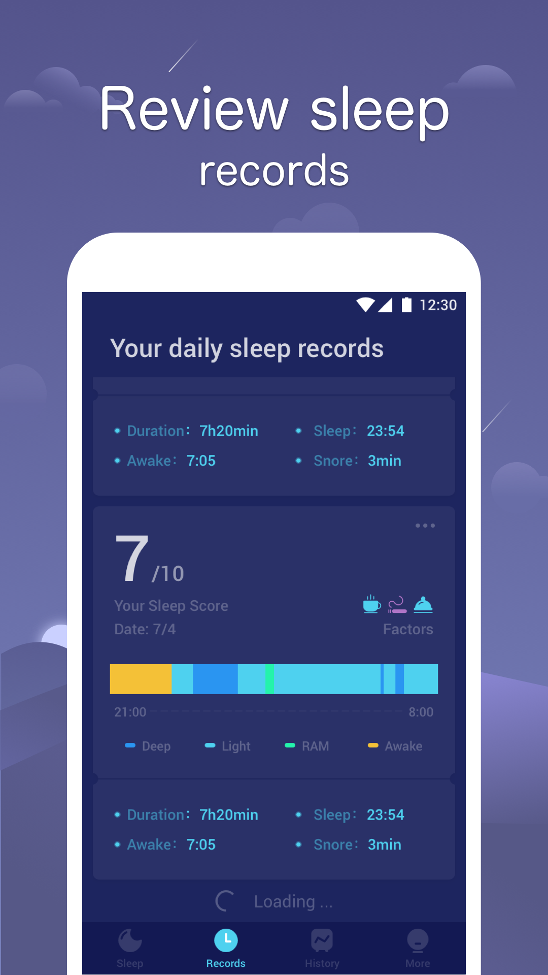 Sleep Monitor: Sleep Cycle Track, Analysis, Music