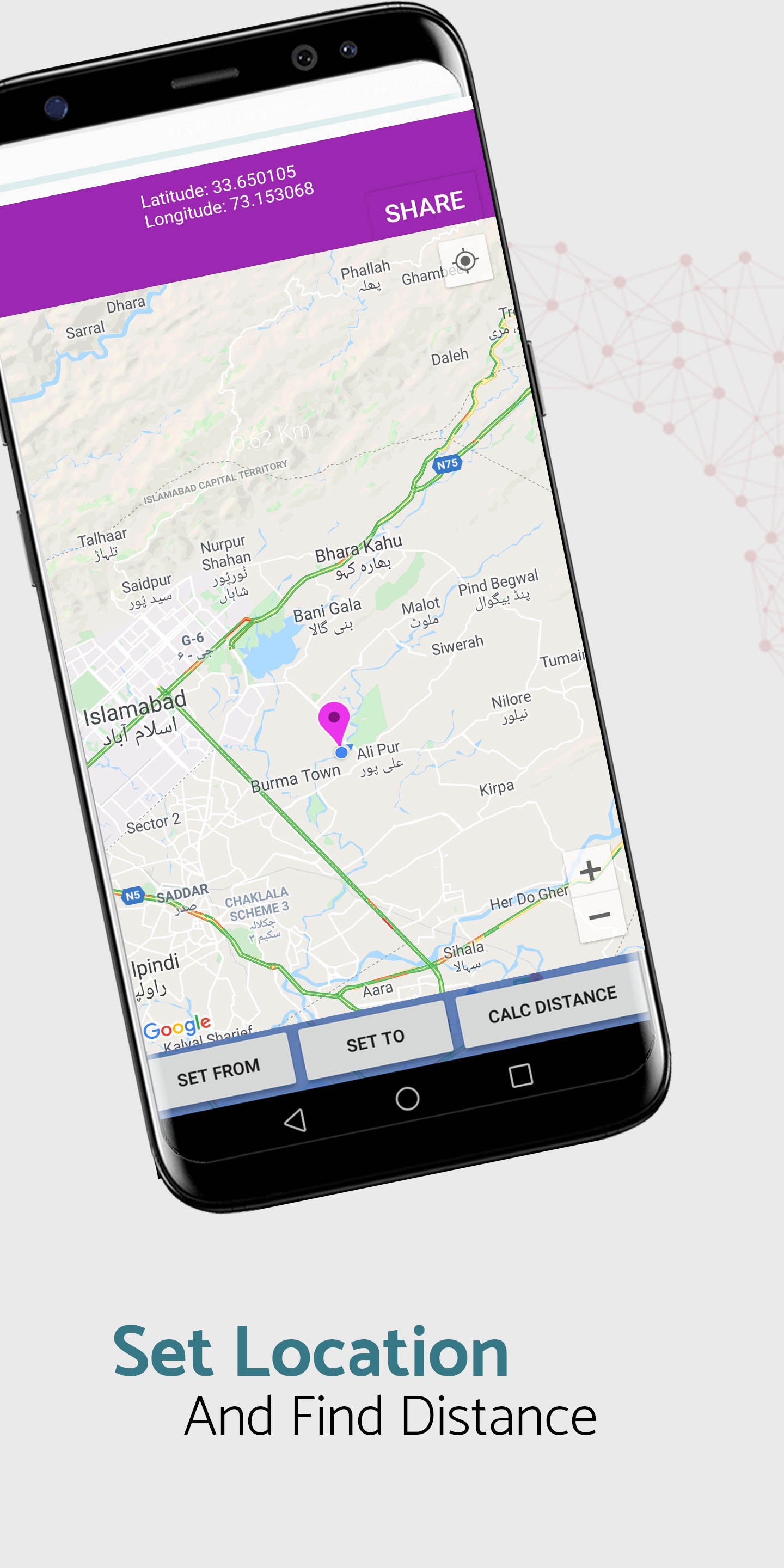 GPS Voice Navigation Finder Route