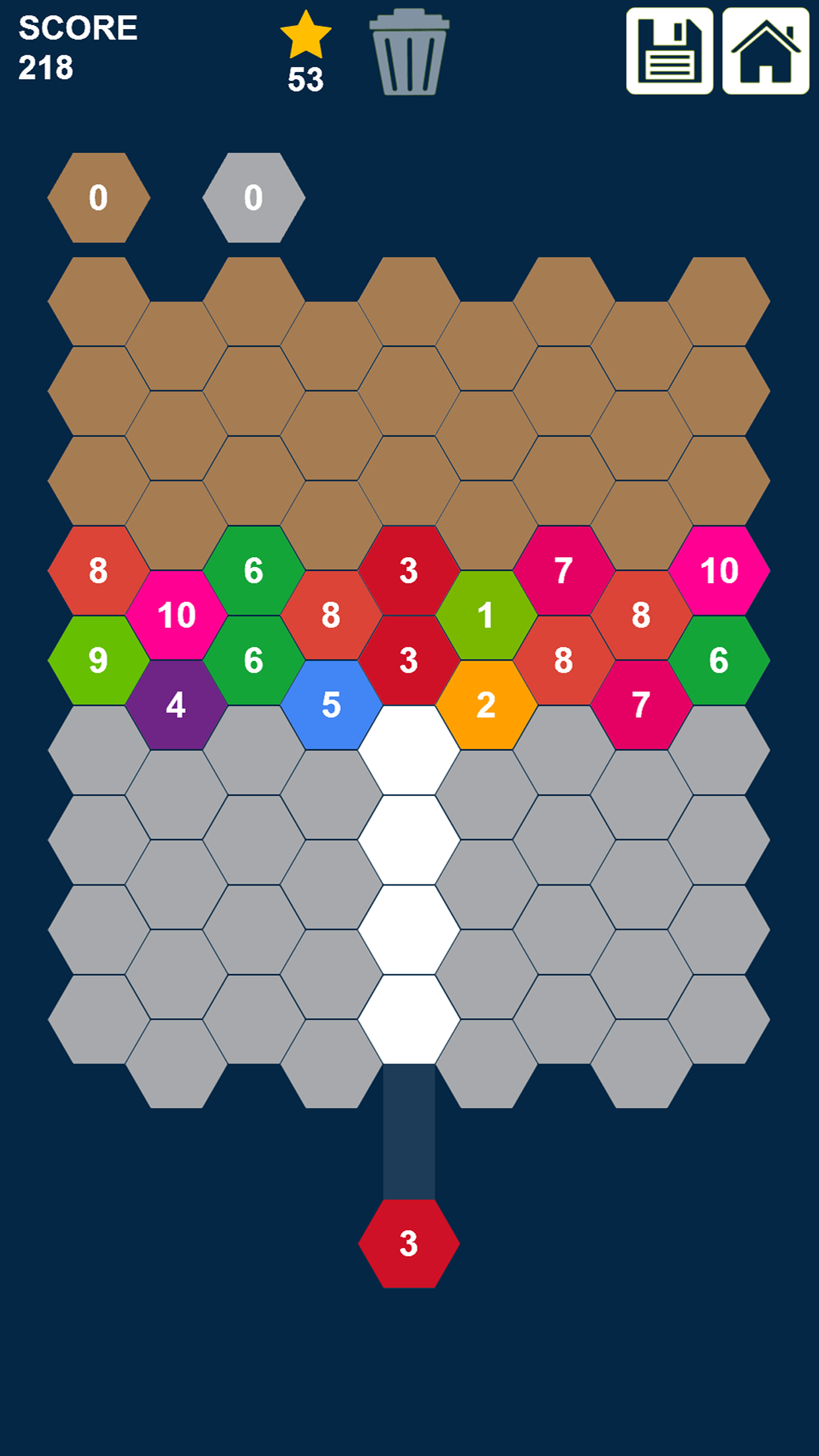 Hexa Attack: Shoot and Merge Numbers