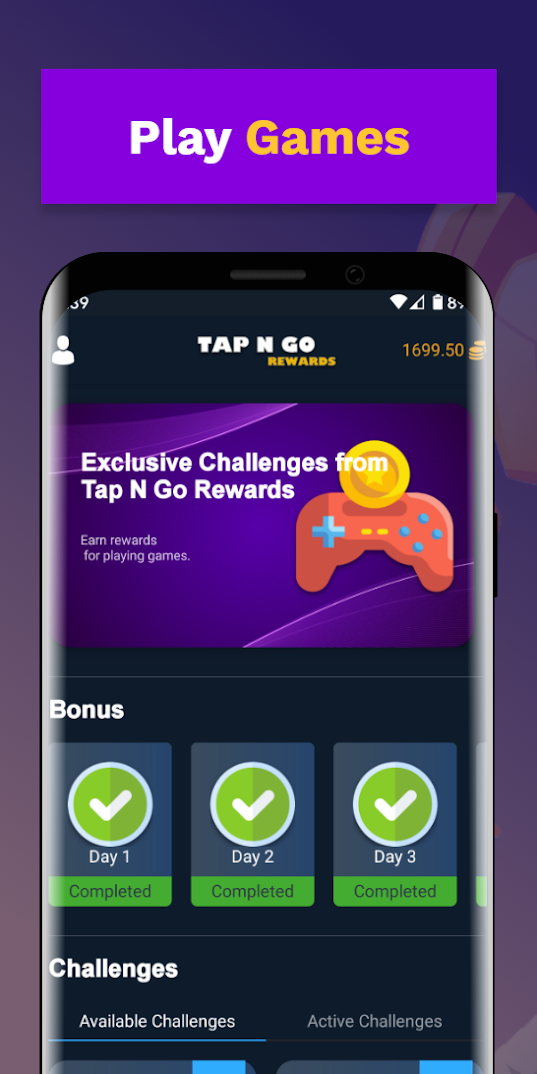 Tap N Go Rewards : Earn Playing Games