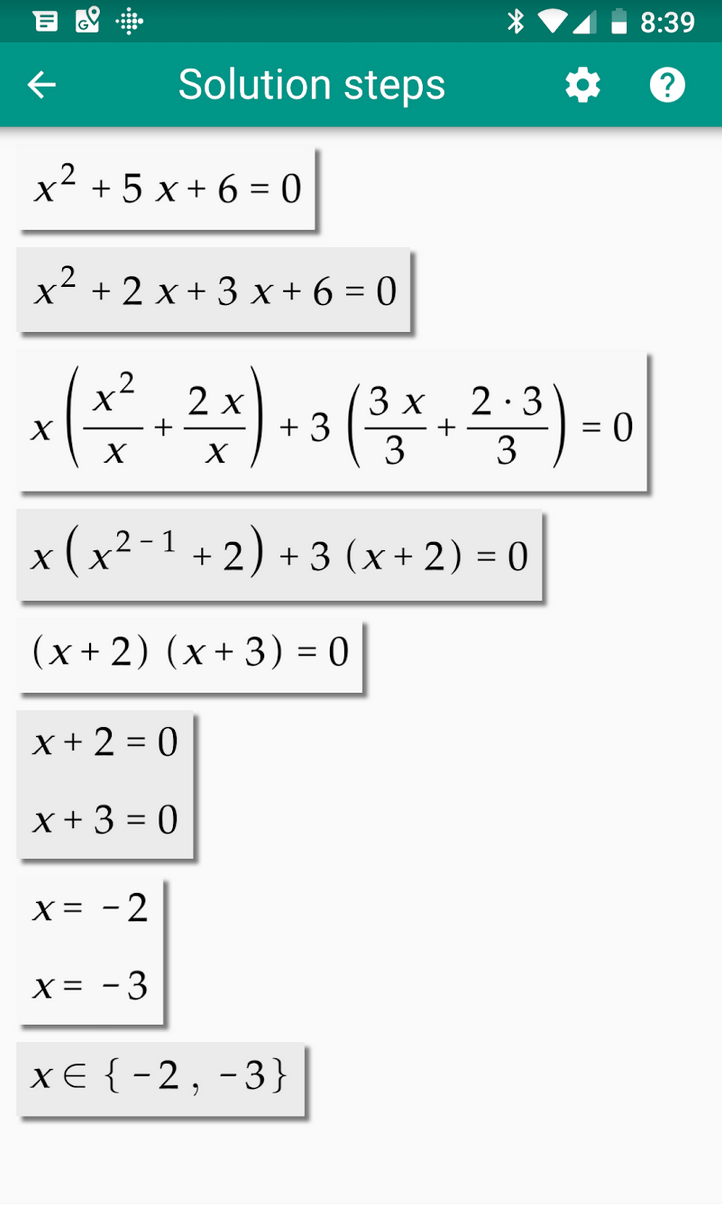 Algebrator - math calculator that shows steps