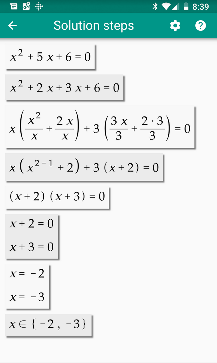 math problem solver that shows steps