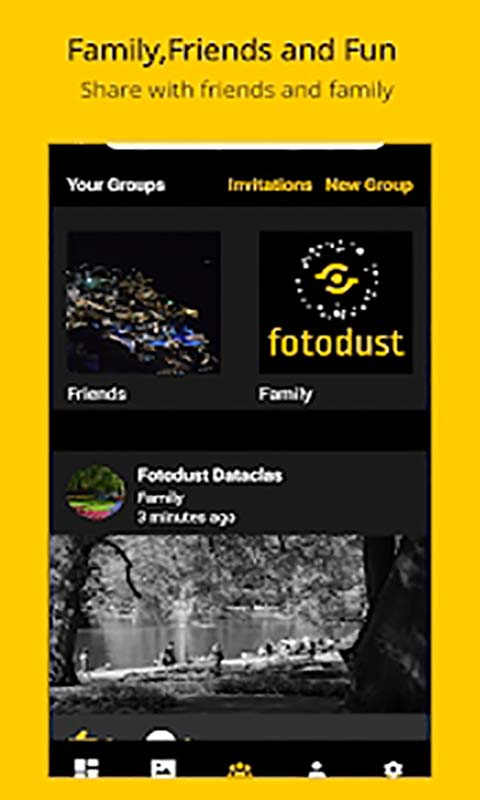 fotodust - Photo & Video Sharing Cloud Storage App