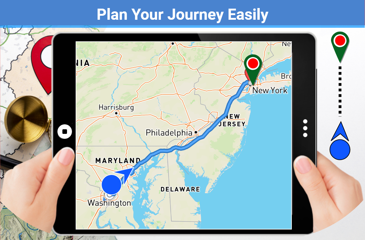 GPS Direction, Voice Navigation & Live Traffic Map