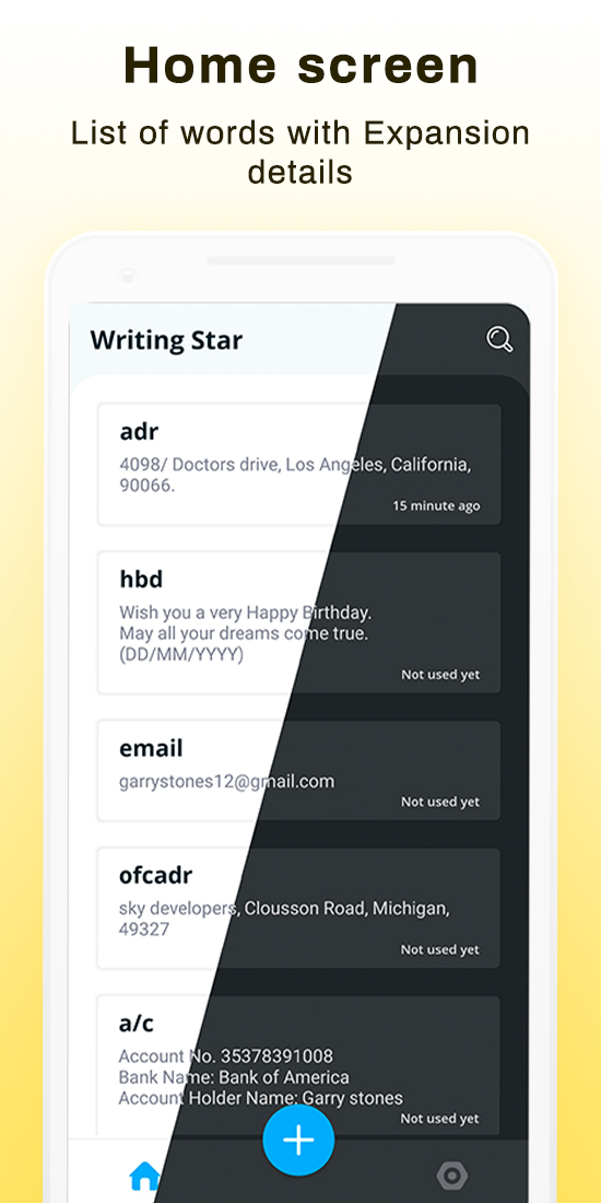 Writing Star: Text Expander & Auto-complete text