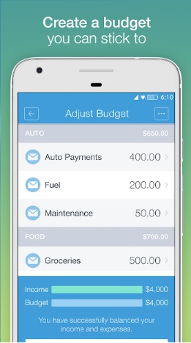 Mvelopes Budget App