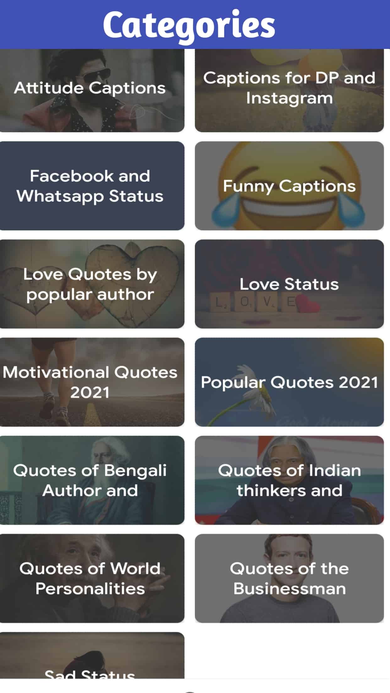 Bengali Captions, Status and Quotes for DP in 2021