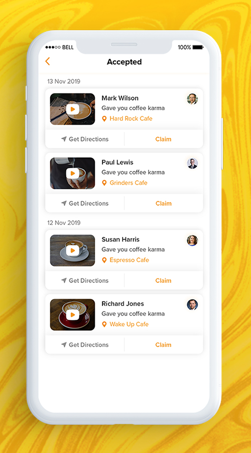 Coffee Karma: An Exclusive App to Share Good Karma through a Coffee