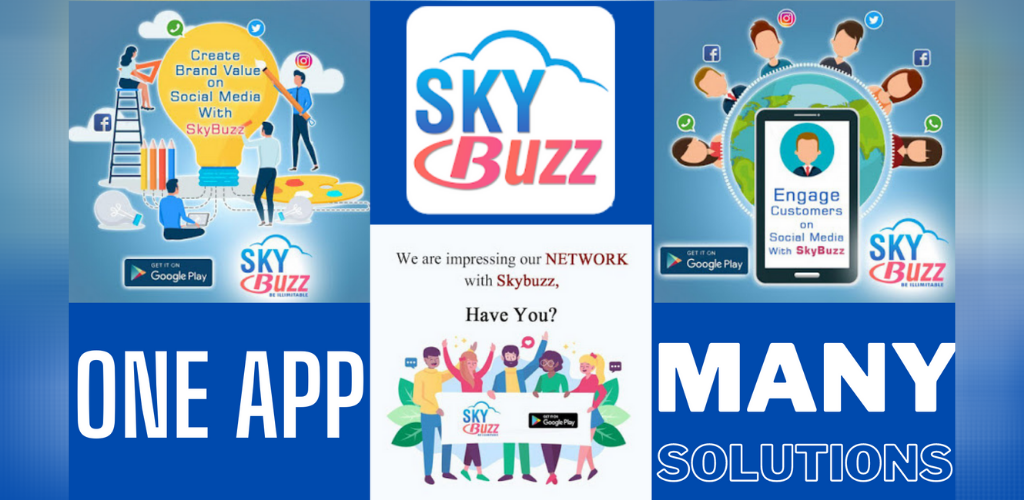 SkyBuzz – Add Logo, Free Motivational Image/Videos