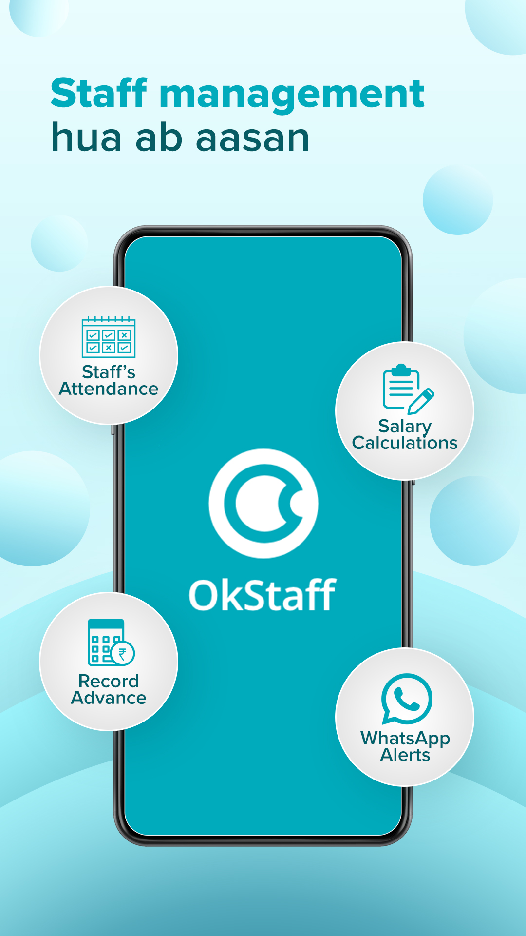 OkStaff Attendance & Pagar Manager app - OkCredit
