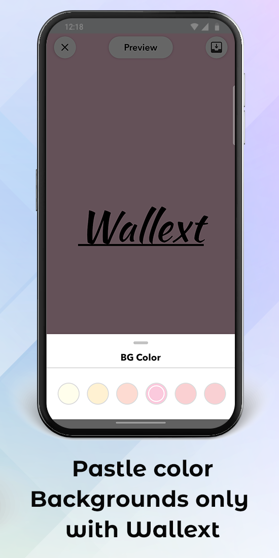 Wallext: Make Text Background Customized wallpaper