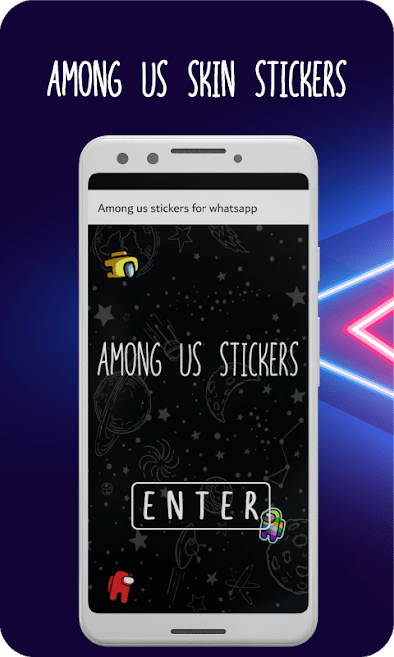 Among us skin stickers for Whatsapp Wastickerapps