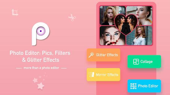 Photo Editor: Pics, Filters & Glitter Effects