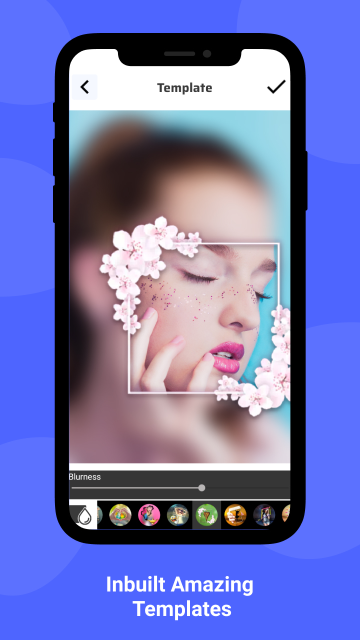 Pics-neon, blur, filter, background, selfie editor