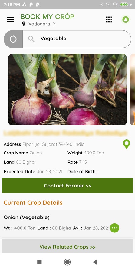 Book My Crop - Live Farmer/Buyer Market