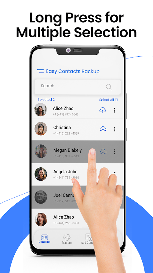 Contacts Backup : Recover , Transfer, Manage, Copy