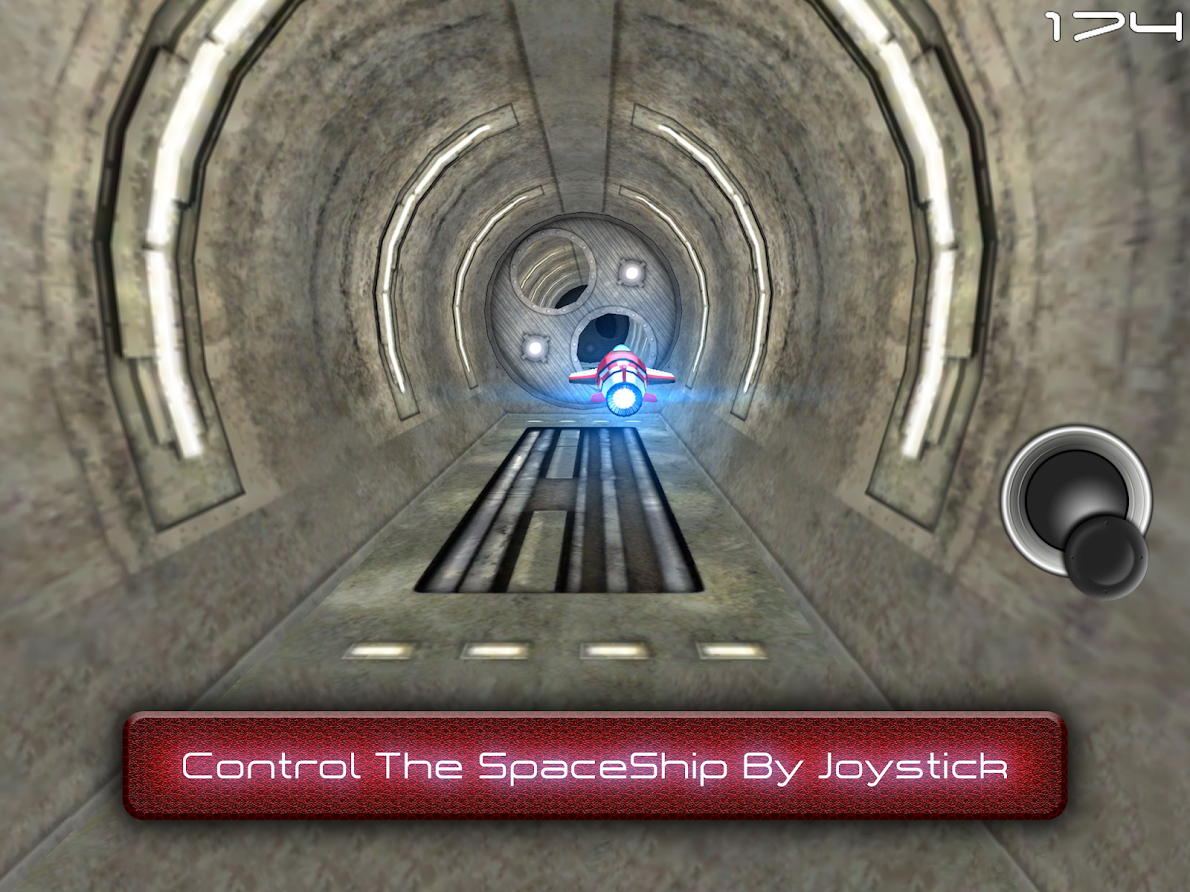 Tunnel Trouble 3D - Space Jet Game