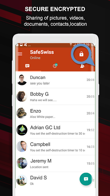 SafeSwiss® - Secure Encrypted Messenger