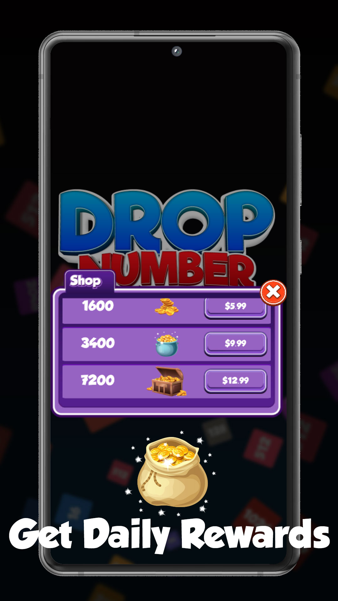 Drop Number Game 2048 - Merge Number Puzzle