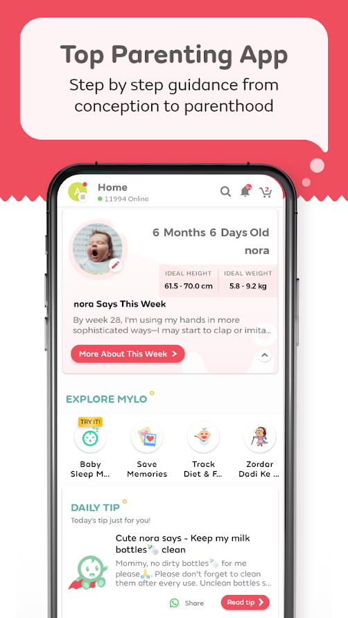 Mylo Pregnancy & Parenting App
