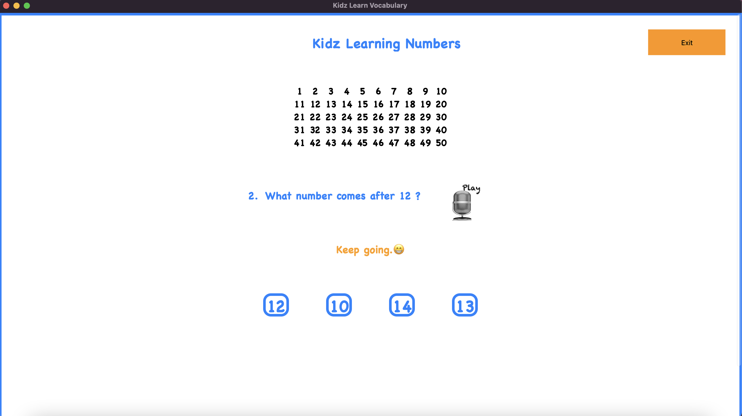 Kidz Learn Vocabulary with Numbers