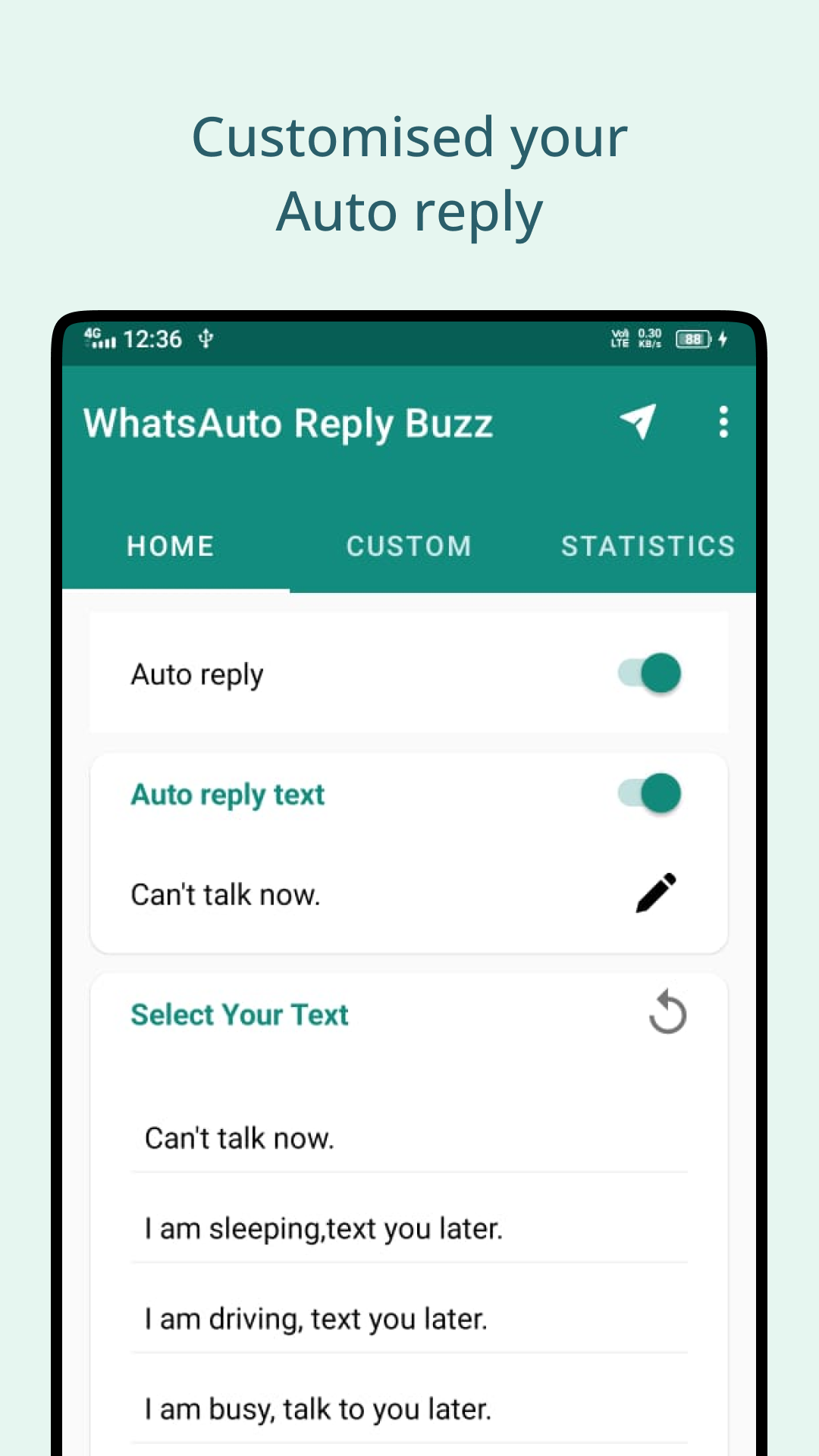 WhatsAuto Reply Buzz