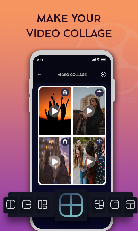 Video Collage Maker Video Grid
