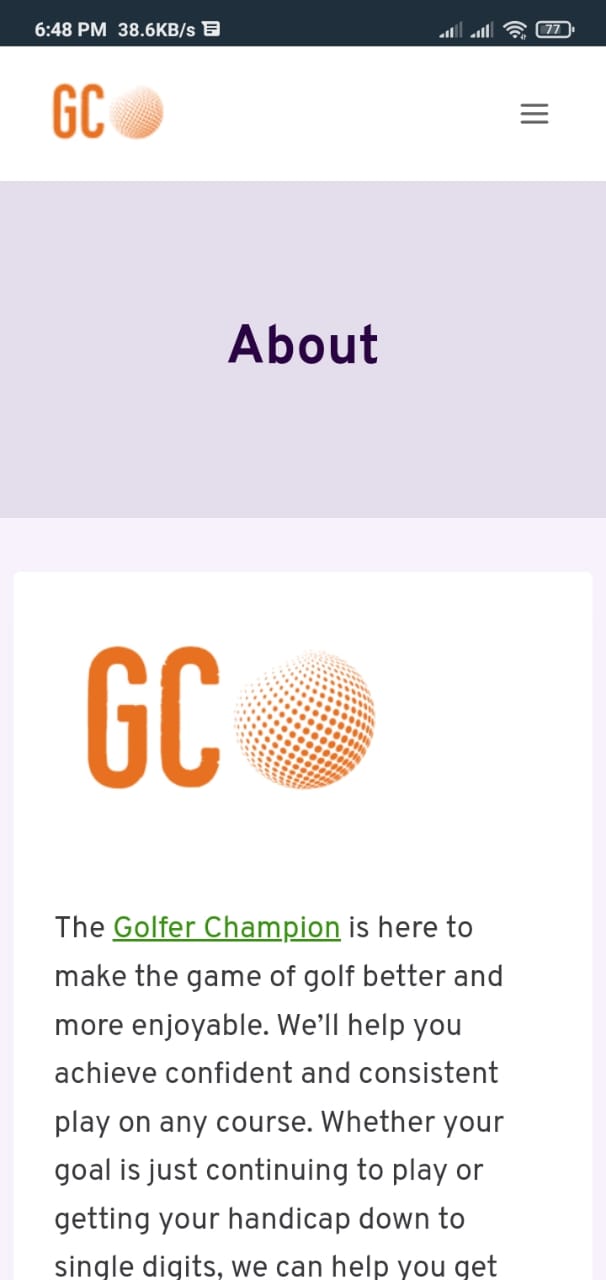 Golfer Champion
