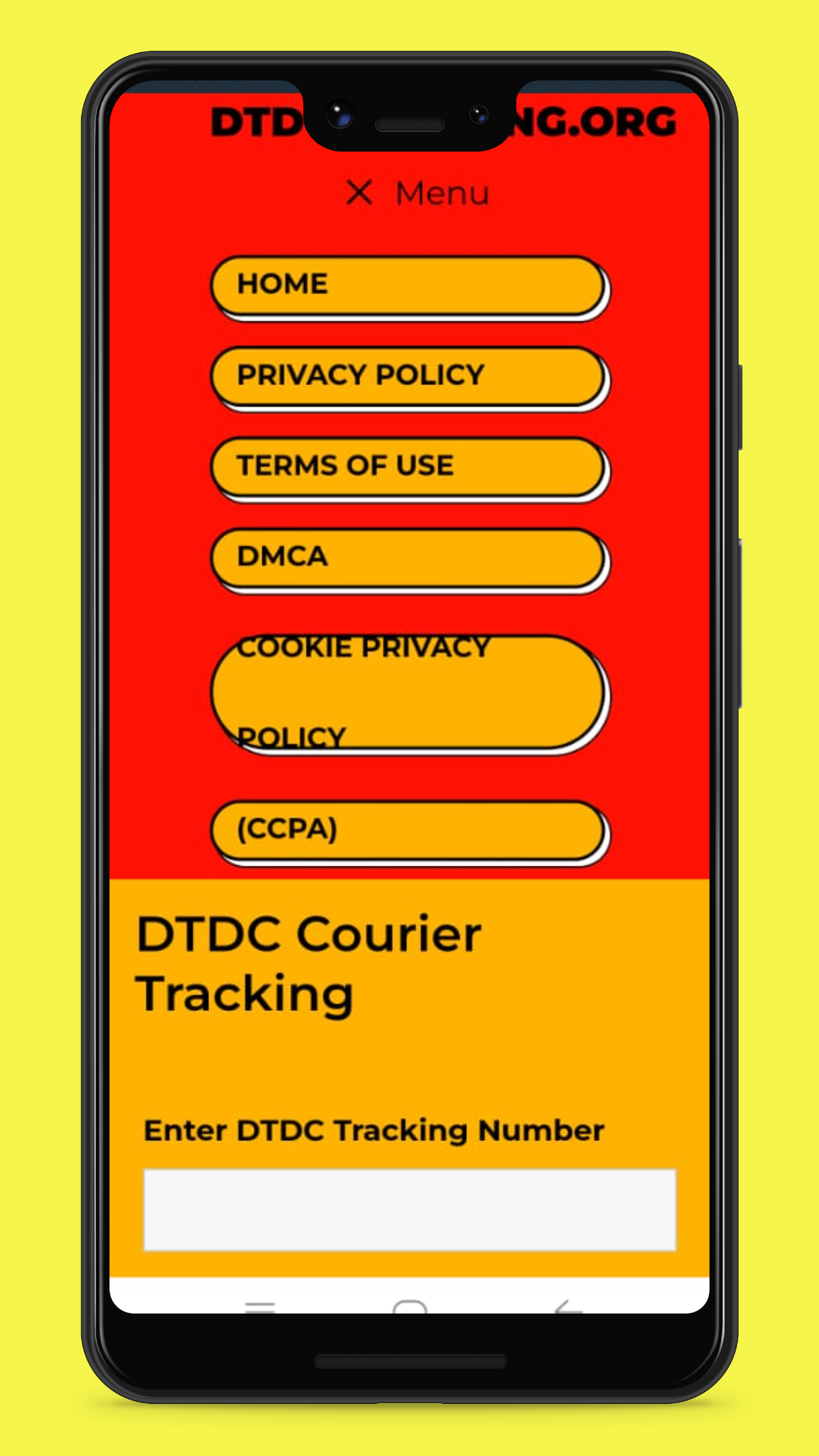 DTDC Courier Tracking
