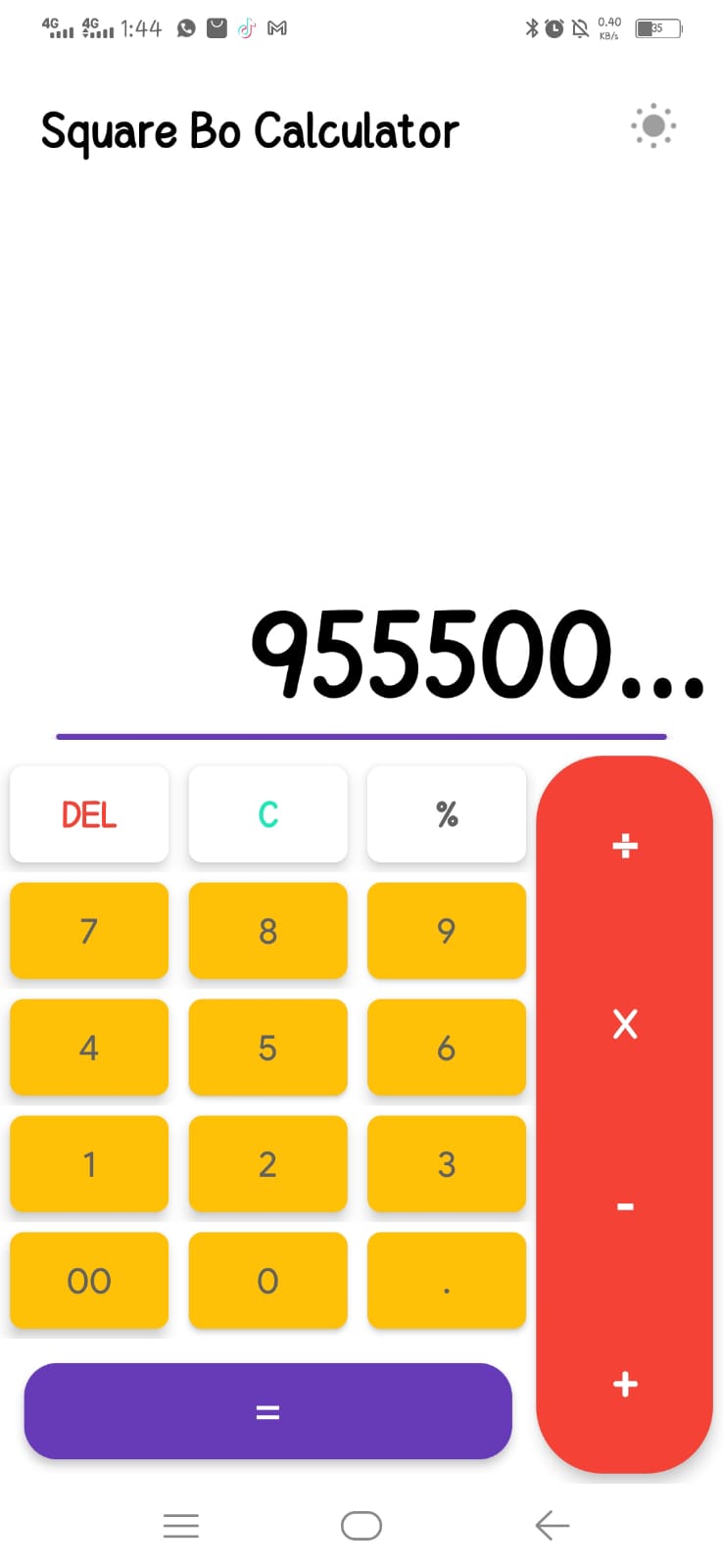 Square Bo Calculator