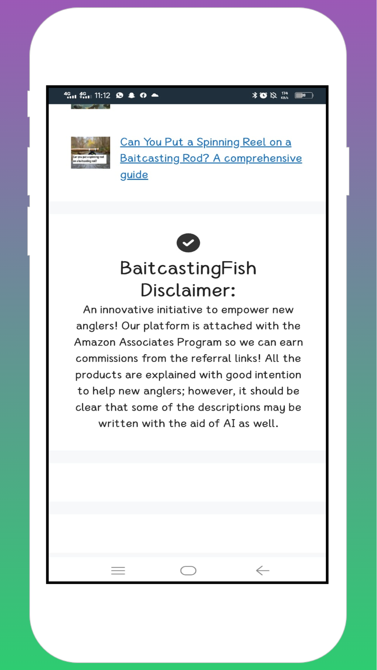 Baitcasting Fish Info
