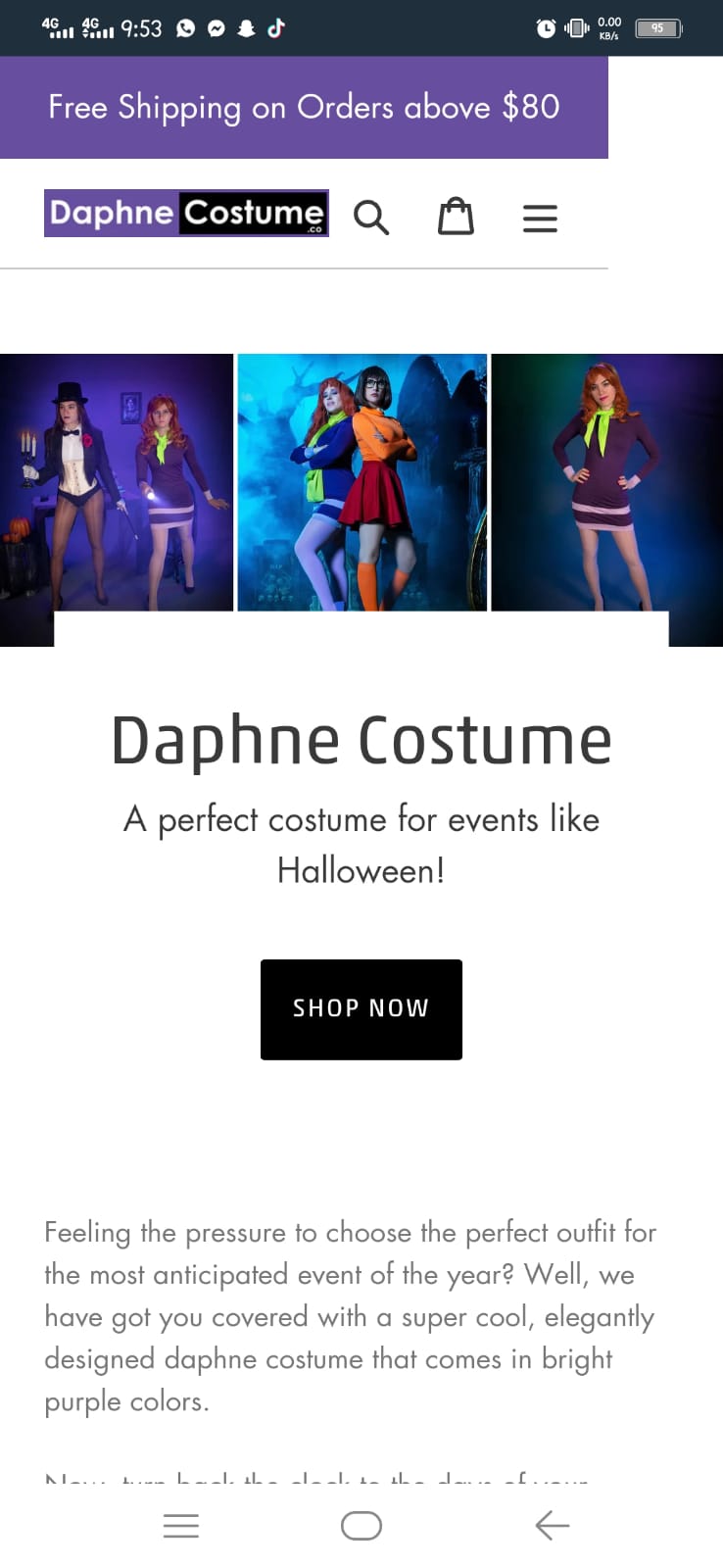 My Daphne Costume