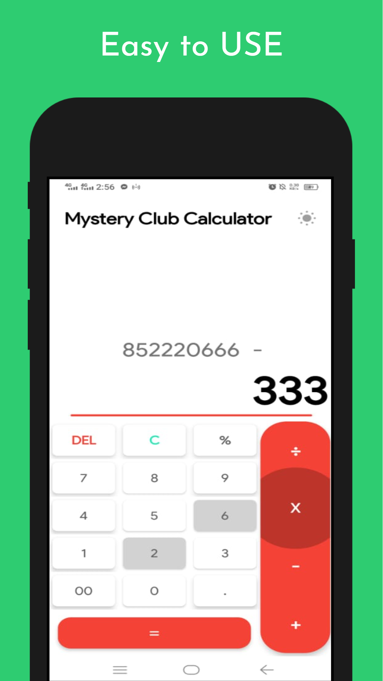 Mystery Club Calculator
