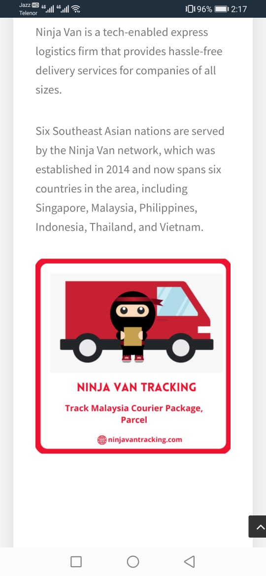 Ninja Van Track