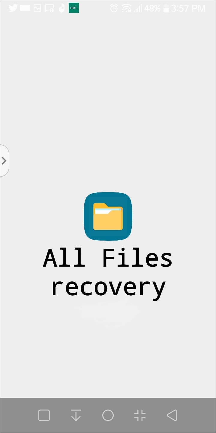 Recover deleted all files