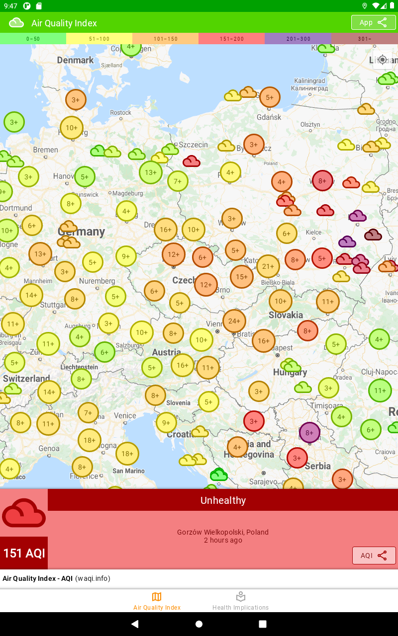Air Quality Index - AQI